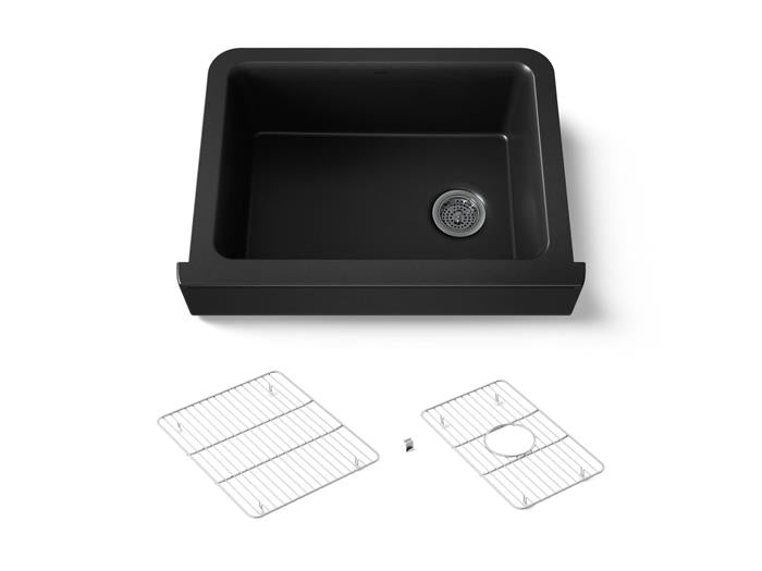Kohler - Cairn 30 Inch Undermount Single-Bowl Farmhouse Kitchen Sink With Short Apron
