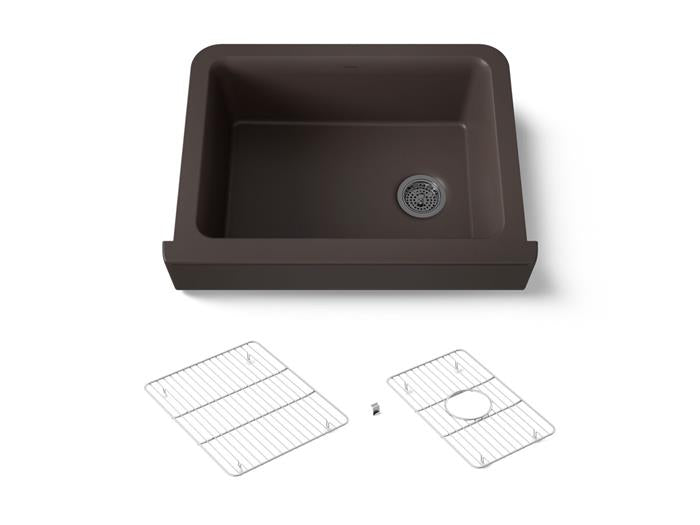 Kohler - Cairn 30 Inch Undermount Single-Bowl Farmhouse Kitchen Sink With Short Apron