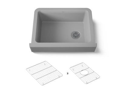 Kohler - Cairn 30 Inch Undermount Single-Bowl Farmhouse Kitchen Sink With Short Apron