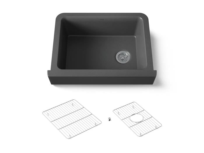Kohler - Cairn 30 Inch Undermount Single-Bowl Farmhouse Kitchen Sink With Short Apron
