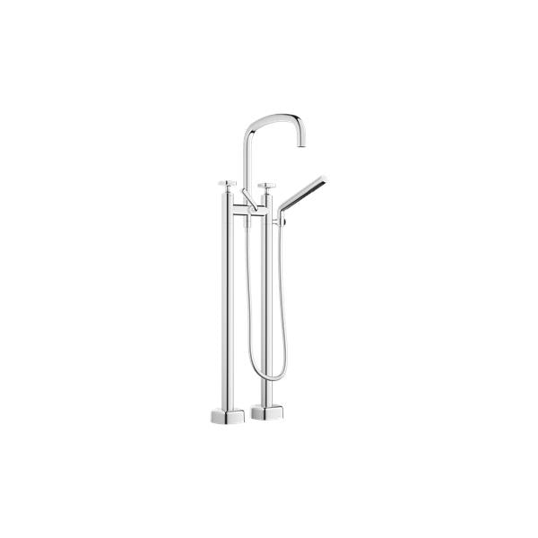 Dornbracht - Coya Two-hole tub mixer for freestanding installation with hand shower set