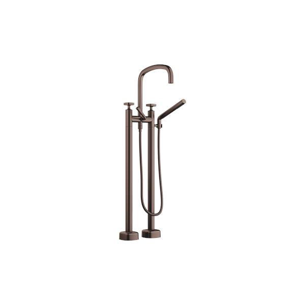 Dornbracht - Coya Two-hole tub mixer for freestanding installation with hand shower set