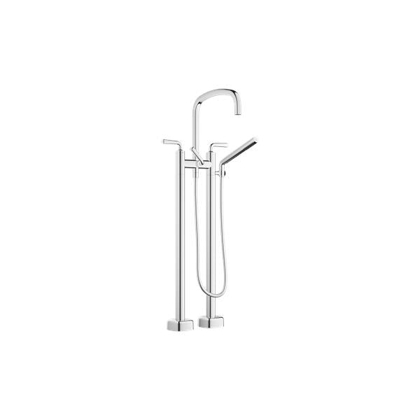 Dornbracht - Coya Two-hole tub mixer for freestanding installation with hand shower set