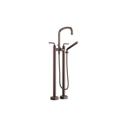 Dornbracht - Coya Two-hole tub mixer for freestanding installation with hand shower set