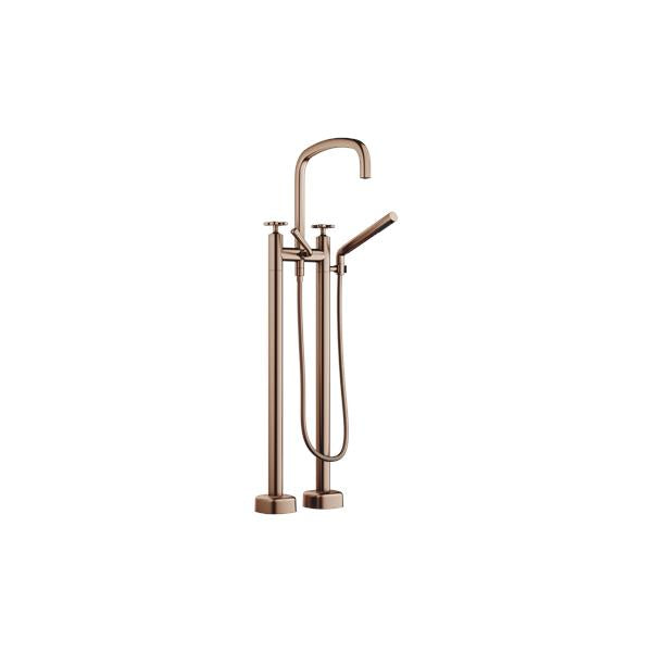 Dornbracht - Coya Two-hole tub mixer for freestanding installation with hand shower set