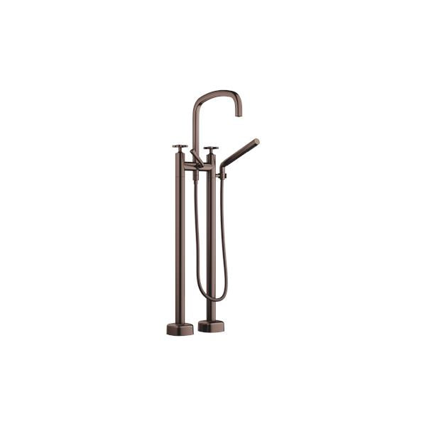 Dornbracht - Coya Two-hole tub mixer for freestanding installation with hand shower set
