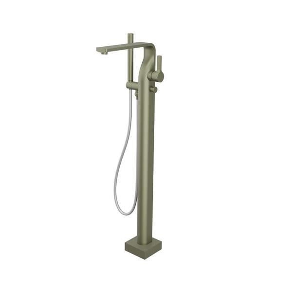 Flusso - Freestanding Floor Mount Bathtub / Tub Filler With Hand Shower