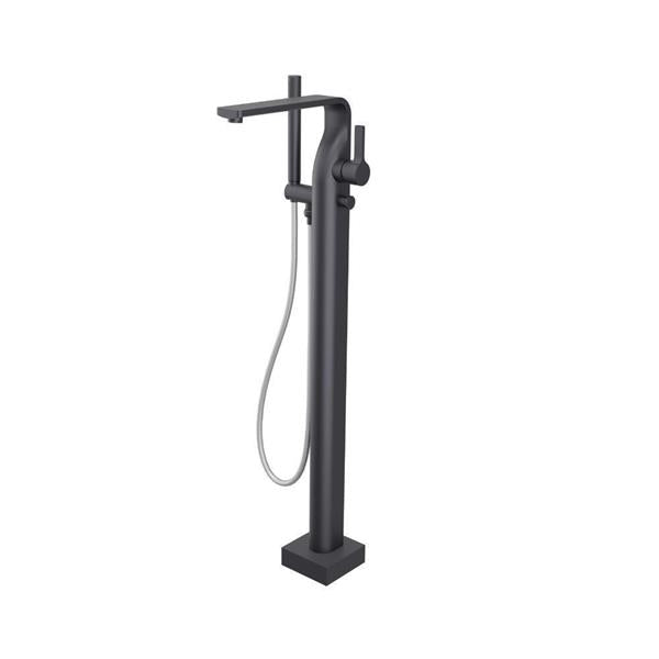 Flusso - Freestanding Floor Mount Bathtub / Tub Filler With Hand Shower