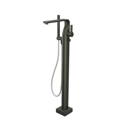 Flusso - Freestanding Floor Mount Bathtub / Tub Filler With Hand Shower