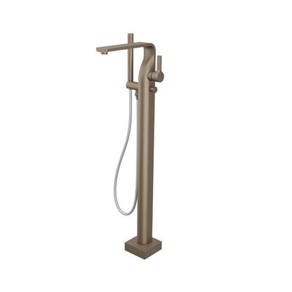 Flusso - Freestanding Floor Mount Bathtub / Tub Filler With Hand Shower