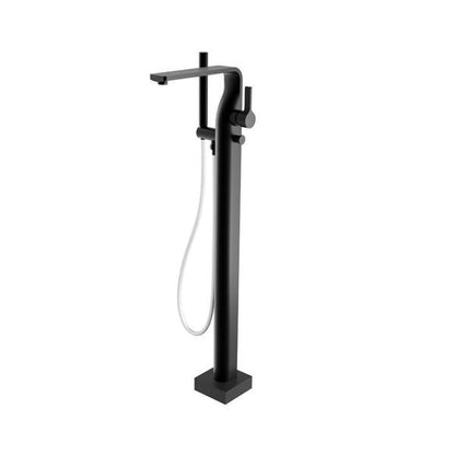 Flusso - Freestanding Floor Mount Bathtub / Tub Filler With Hand Shower