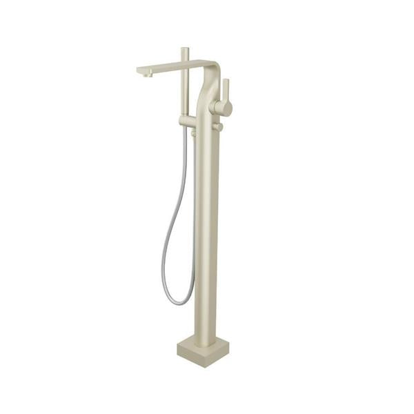 Flusso - Freestanding Floor Mount Bathtub / Tub Filler With Hand Shower