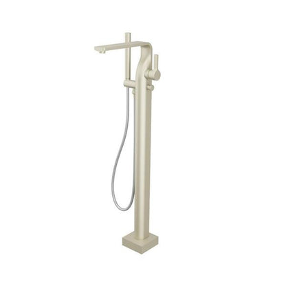 Flusso - Freestanding Floor Mount Bathtub / Tub Filler With Hand Shower