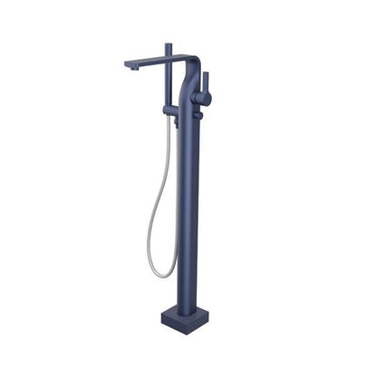 Flusso - Freestanding Floor Mount Bathtub / Tub Filler With Hand Shower