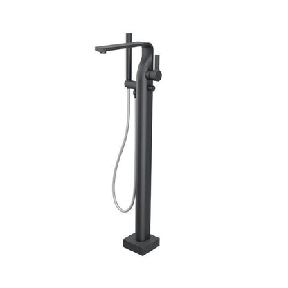 Flusso - Freestanding Floor Mount Bathtub / Tub Filler With Hand Shower
