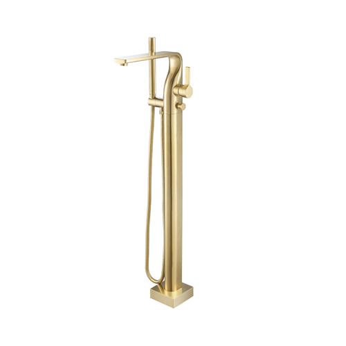Isenberg - Freestanding Floor Mount Bathtub / Tub Filler With Hand Shower