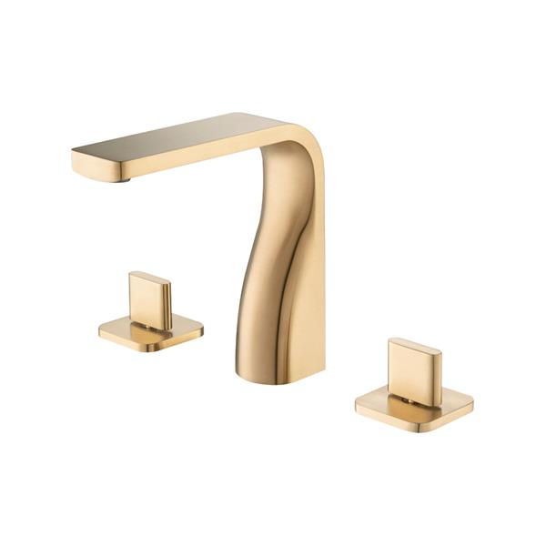 Flusso - Three Hole 8 Inch Widespread Two Handle Bathroom Faucet