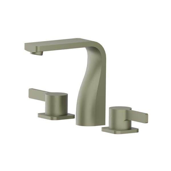 Flusso - Three Hole 8 Inch Widespread Two Handle Bathroom Faucet
