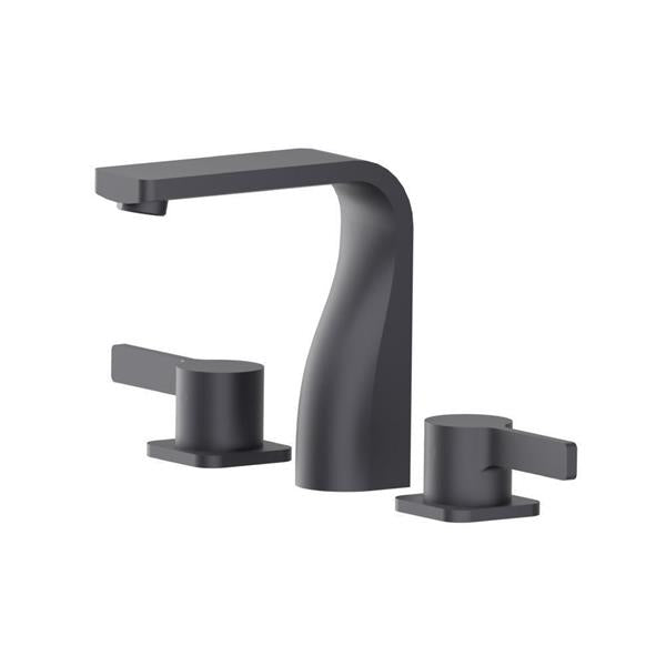 Flusso - Three Hole 8 Inch Widespread Two Handle Bathroom Faucet