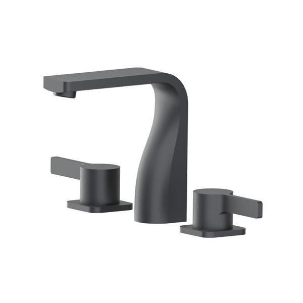 Flusso - Three Hole 8 Inch Widespread Two Handle Bathroom Faucet
