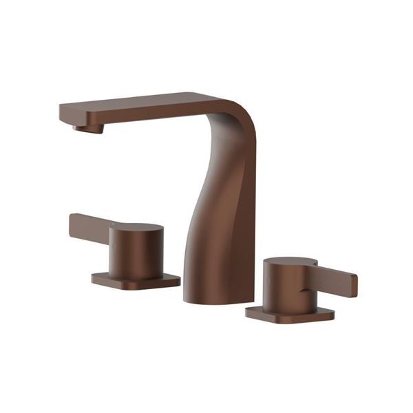 Flusso - Three Hole 8 Inch Widespread Two Handle Bathroom Faucet