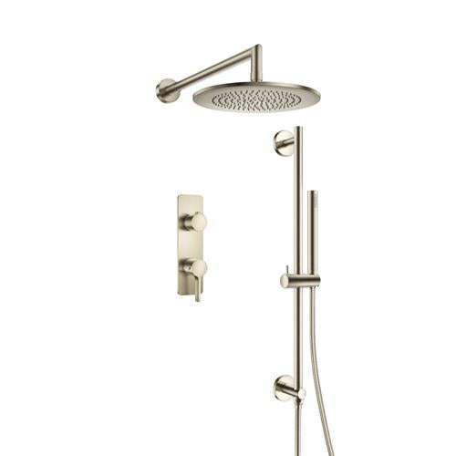 Isenberg - Two Output Shower Set With Shower Head, Hand Held And Slide Bar