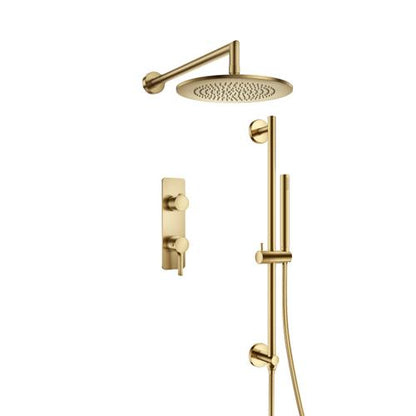 Isenberg - Two Output Shower Set With Shower Head, Hand Held And Slide Bar
