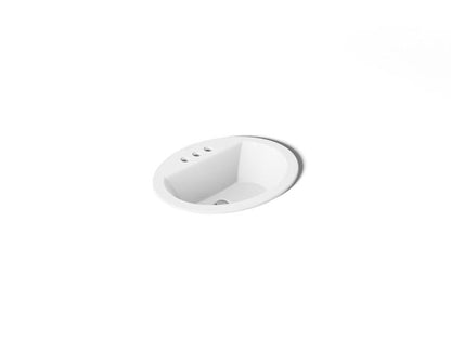 Kohler - 20-1/4 Inch Oval Drop-In Bathroom Sink With Overflow W/4 Cc
