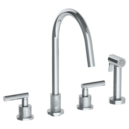 Watermark - Sense Deck Mounted 4 Hole Kitchen Set - Includes Side Spray