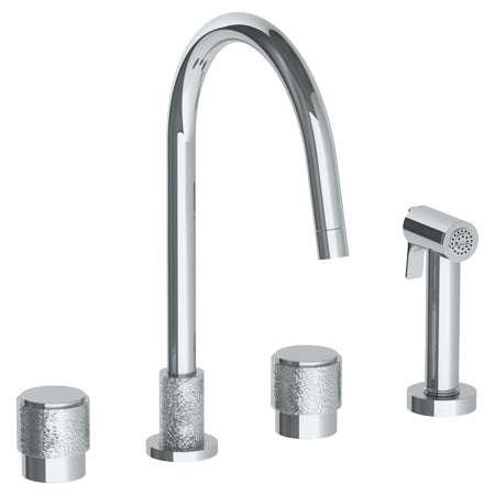 Watermark - Sense Deck Mounted 4 Hole Kitchen Set - Includes Side Spray