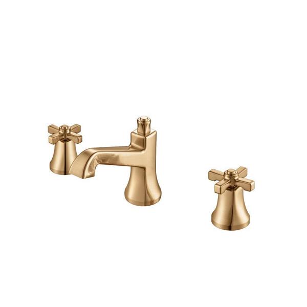 Flusso - Three Hole 8 Inch Widespread Two Handle Bathroom Faucet