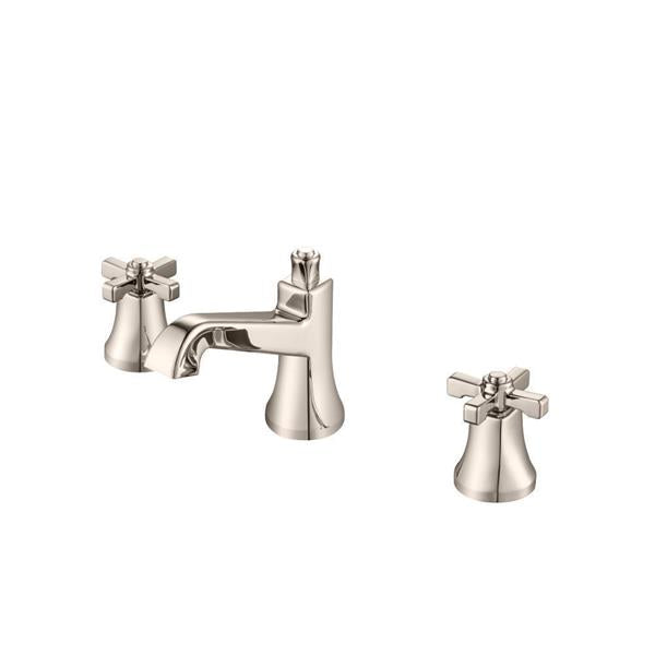 Flusso - Three Hole 8 Inch Widespread Two Handle Bathroom Faucet