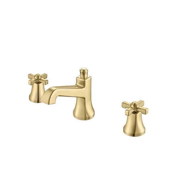 Flusso - Three Hole 8 Inch Widespread Two Handle Bathroom Faucet