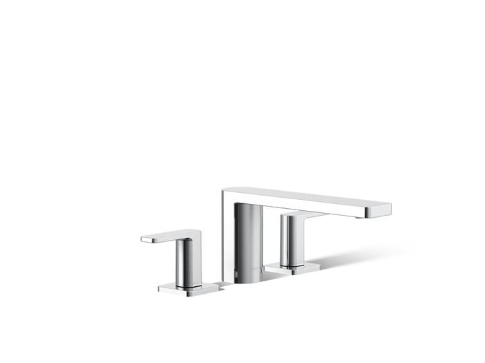 Kohler - Parallel 2 Handle Deck-Mount Bath Faucet, Lever Handle