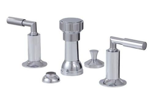 Aquabrass - Geo 4 Hole Bidet Faucet