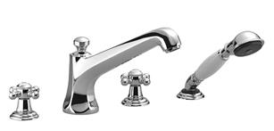 Dornbracht - Madison Deck-Mounted Tub Mixer, With Hand Shower Set For Deck-Mounted Tub Installation