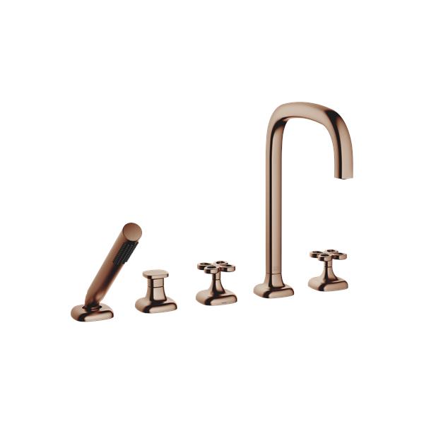 Dornbracht - Coya Five hole tub set for deck-mounted tub installation with diverter