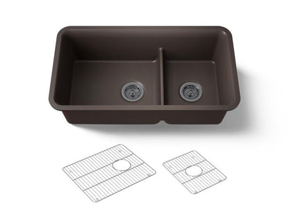 Kohler - Neoroc Cairn Smart Divide 33-1/2 Inch Undermount Double-Bowl Kitchen Sink