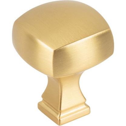 Jeffrey Alexander - 1-1/8 Inch Overall Length Square Audrey Cabinet Knob
