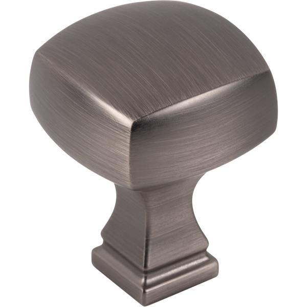 Jeffrey Alexander - 1-1/8 Inch Overall Length Square Audrey Cabinet Knob