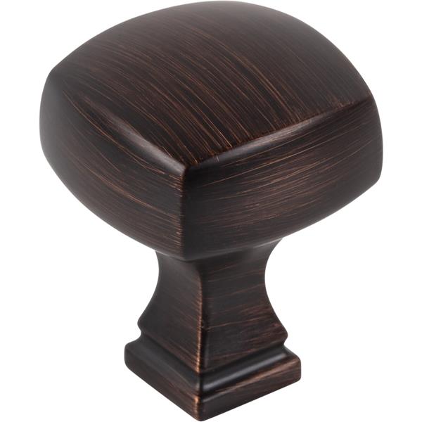 Jeffrey Alexander - 1-1/8 Inch Overall Length Square Audrey Cabinet Knob