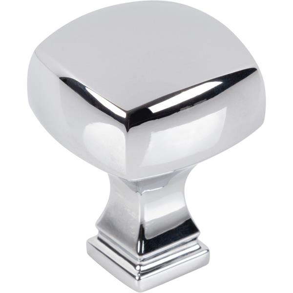 Jeffrey Alexander - 1-1/8 Inch Overall Length Square Audrey Cabinet Knob