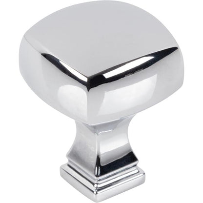 Jeffrey Alexander - 1-1/8 Inch Overall Length Square Audrey Cabinet Knob