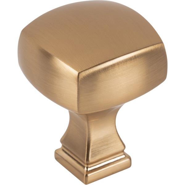 Jeffrey Alexander - 1-1/8 Inch Overall Length Square Audrey Cabinet Knob