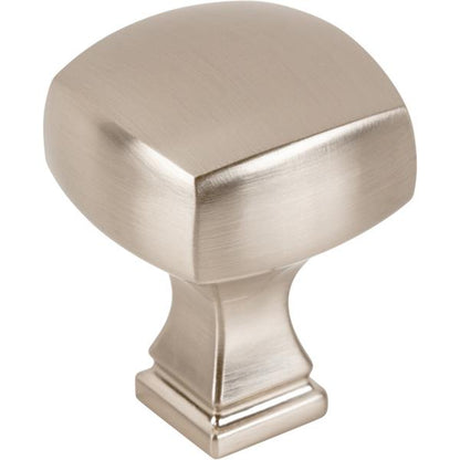 Jeffrey Alexander - 1-1/8 Inch Overall Length Square Audrey Cabinet Knob