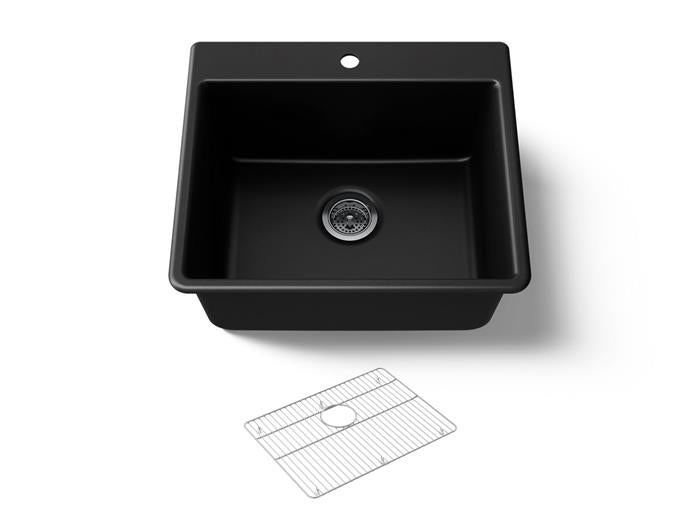 Kohler - Kennon 25 Inch Top-/Undermount Single-Bowl Kitchen Sink