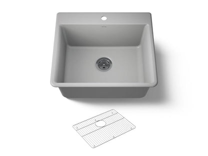 Kohler - Kennon 25 Inch Top-/Undermount Single-Bowl Kitchen Sink