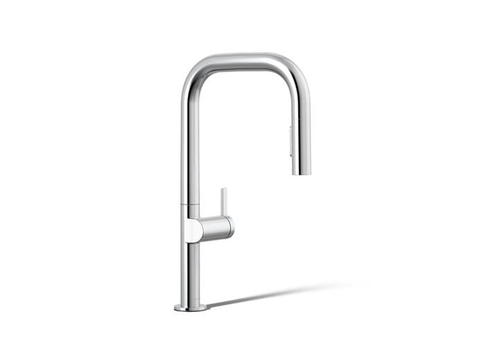 Kohler - Components Pull-Down Kitchen Sink Faucet With Two-Function Sprayhead, Square Spout