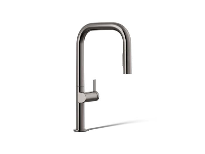 Kohler - Components Pull-Down Kitchen Sink Faucet With Two-Function Sprayhead, Square Spout