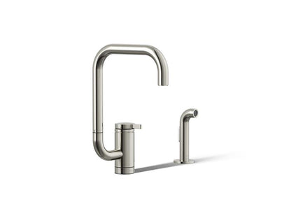 Kohler - Components Single-Handle Kitchen Faucets With Square Swing Spout And Side Sprayer